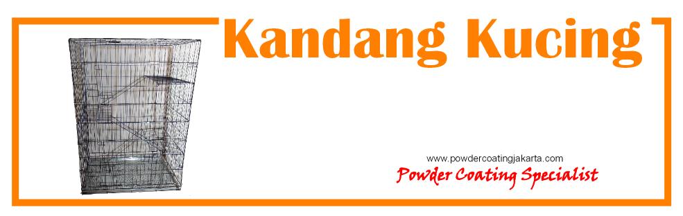 kandang kucing powder coating